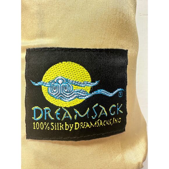 Dreamsack 100% silk travel blanket with pillow gold summer - Picture 3 of 3
